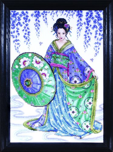 Design Works Crafts Counted Cross Stitch, Geisha, 12 by 16 inches