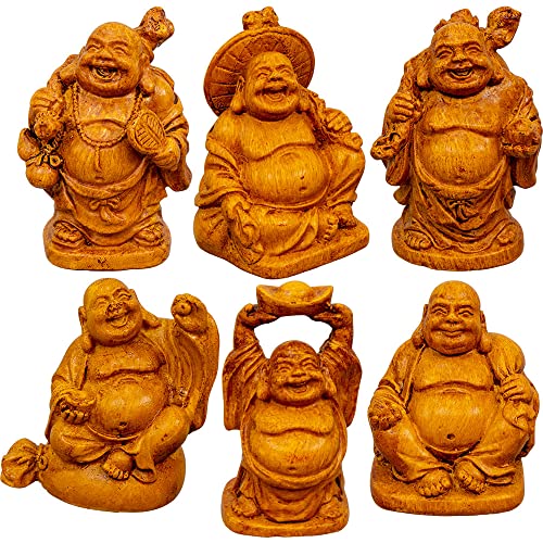 Kheops International Polyresin Feng Shui Figurines 2 inch Buddha