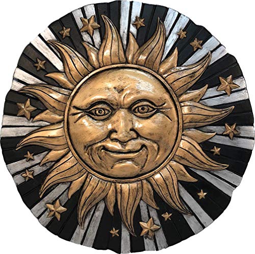 Spoontiques 13224 Sunface Stepping Stone, Bronze