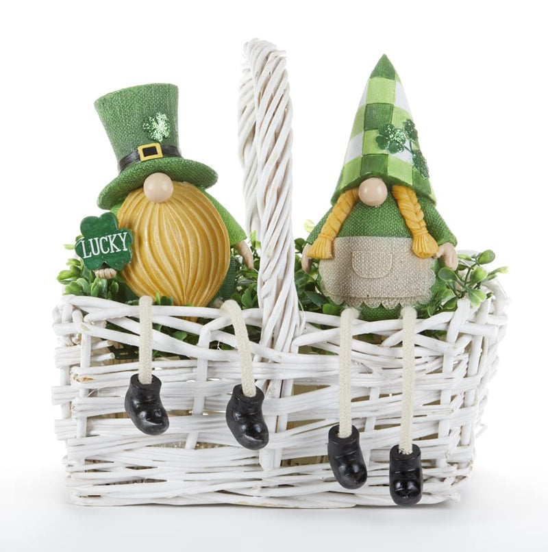 Delton Resin Rope Leg Irish Gnome, 2 Assortment