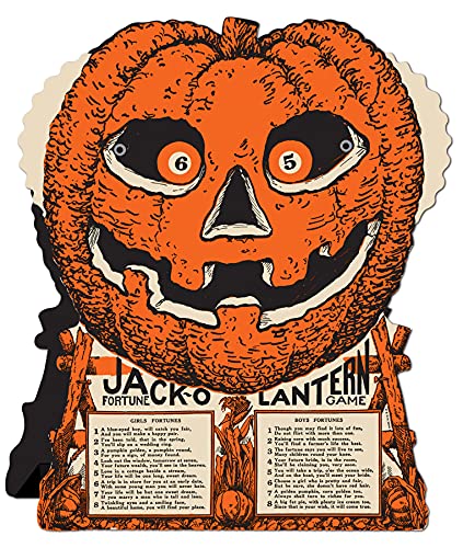 Beistle Jack-O-Lantern Fortune Wheel Game, 9-Inch by 7-1/2-Inch