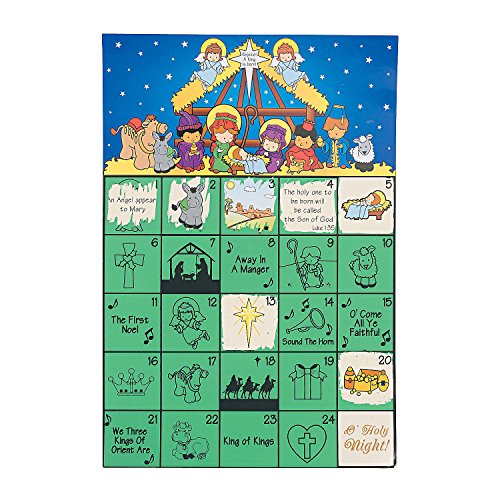 Fun Express Advent Calendar Scratch 'N Reveal - Crafts for Kids and Fun Home Activities
