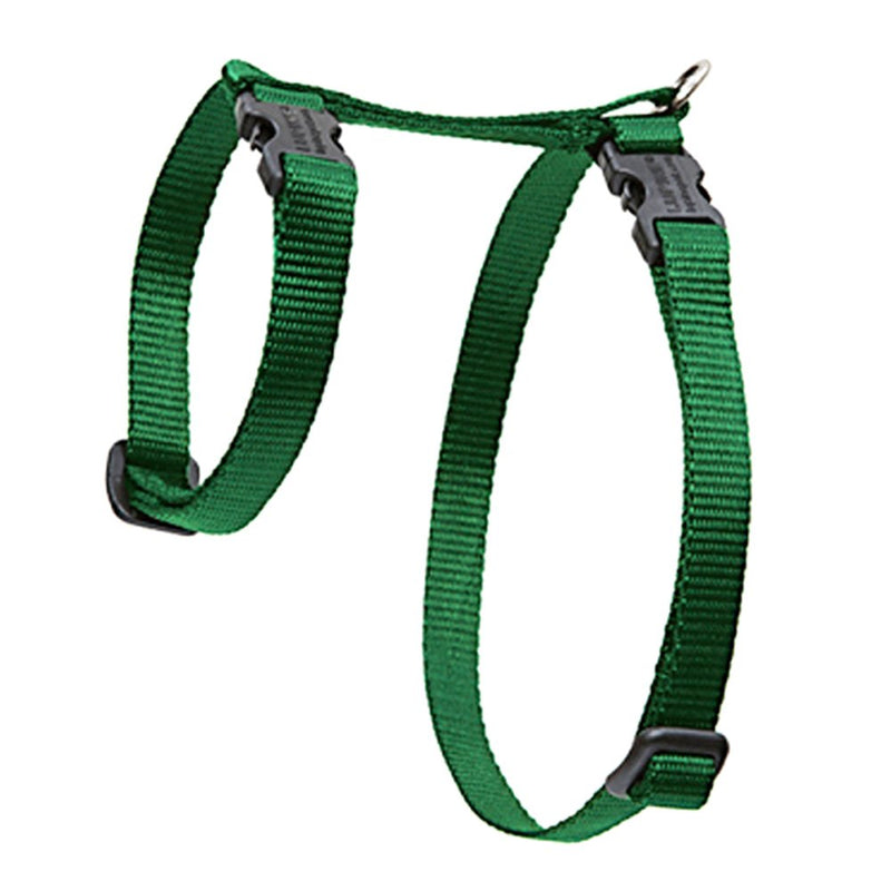 LupinePet Basics 1/2" Green 9-14" H-style Harness for Small Pets