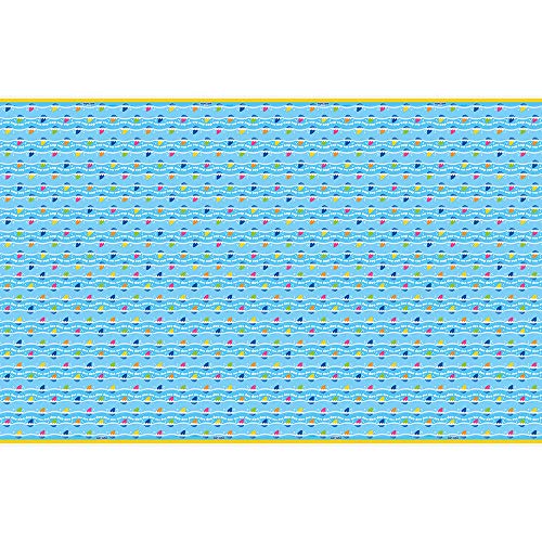 Unique Industries Unique Baby Shark Rectangular Plastic Tablecover - 1 Pc, Multicolor, One Size