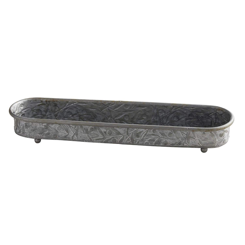 47th & Main Footed Iron Tray Small, Round