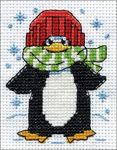 Design Works Crafts Counted Cross Stitch Kit 2"X3"-Penguin (14 Count)