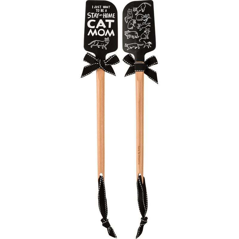 Primitives by Kathy I Just Want To Be A Stay At Home Cat Mom Decorative Kitchen Spatula