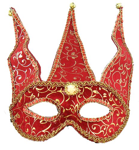Midwest Design Mask It 71065 Red Velvet Half Mask