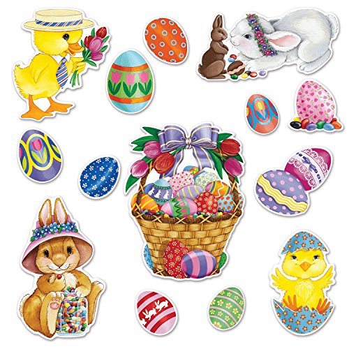 Beistle Easter Basket & Friends Cutouts