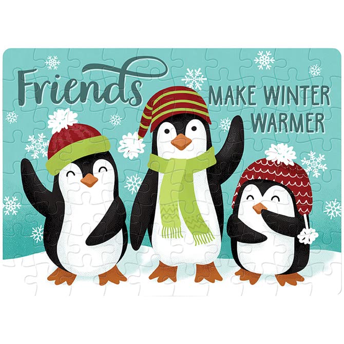 Carson Home Accents Friends Winter Warmer Gift Boxed Puzzle, 8-inch Length