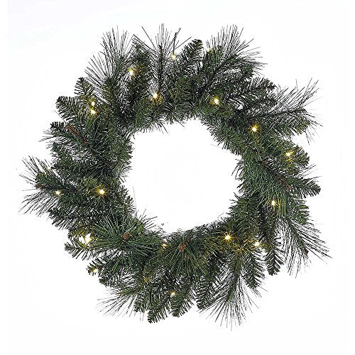 Kurt Adler 18-Inch Green LED Wreath