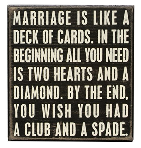 Primitives by Kathy Box Sign 6-Inch by 6.5-Inch Deck of Cards