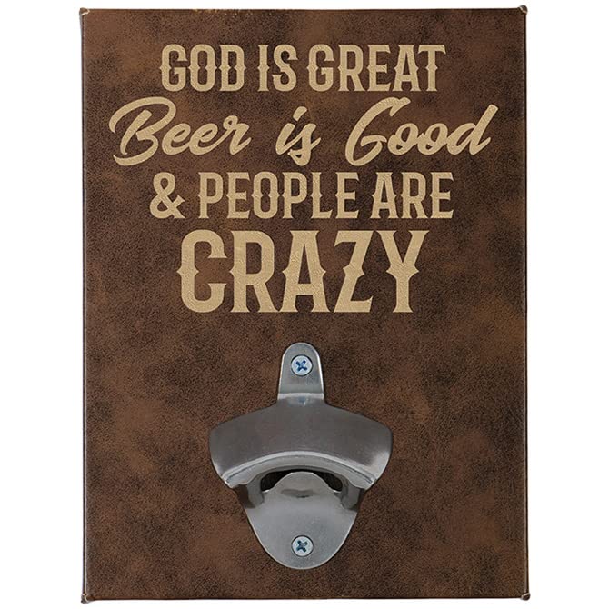 Carson Home Accents Beer Is Good Wall Bottle Opener, 8-inch Height