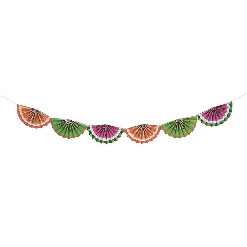 Fun Express - Tutti Frutti Shaped Garland for Party - Party Decor - Hanging Decor - Garland - Party - 1 Piece