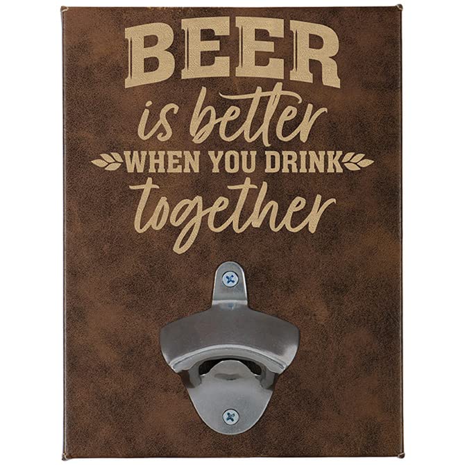 Carson Home Accents Drink Together Wall Bottle Opener, 8-inch Height