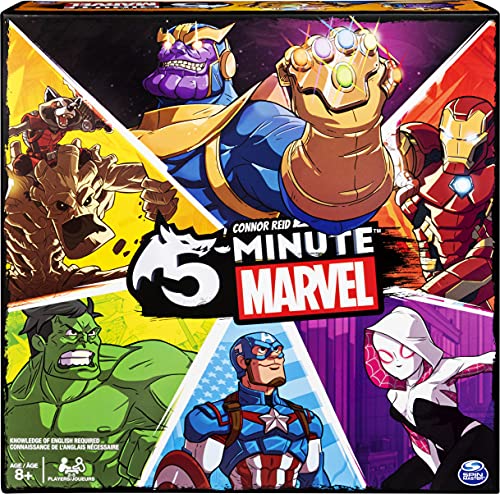Spin Master Games 5 Minute Marvel Cooperative Card Game for Kids Aged 8 & Up