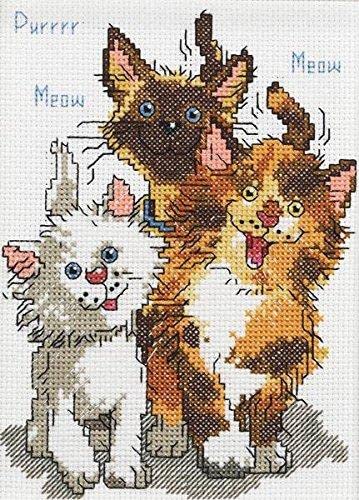 Design Works Crafts Janlynn 38-0208-Piece Suzy's Zoo Cattails of Duckport Mini Counted Cross Stitch Kit, 5 by 7-Inch