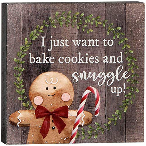 Blossom Bucket 218-30171 I Just Want to Bake Cookies Decorative Sign