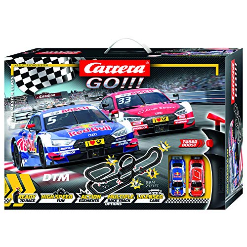 Carrera GO!!! 62480 DTM Master Class Electric Slot Car Racing Track Set 1:43 Scale
