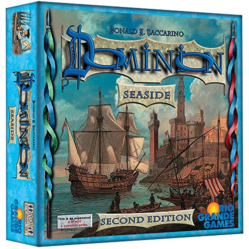 Dominion: Seaside 2nd Edition Expansion - Board Game, Rio Grande Games, Ages 14+, 2-4 Players