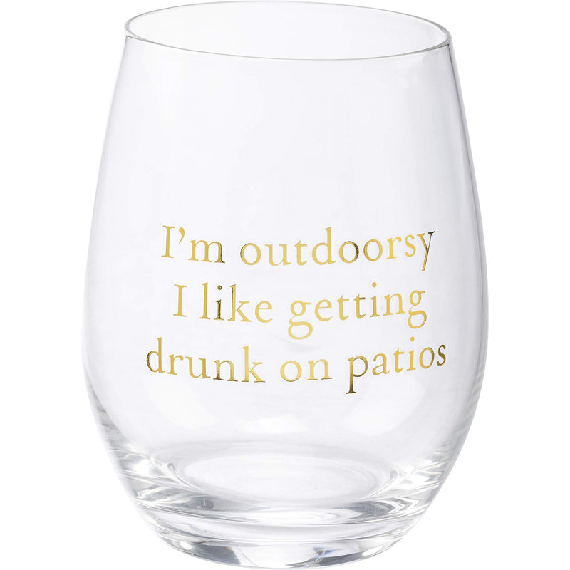 Stemless Wine Glass "I&