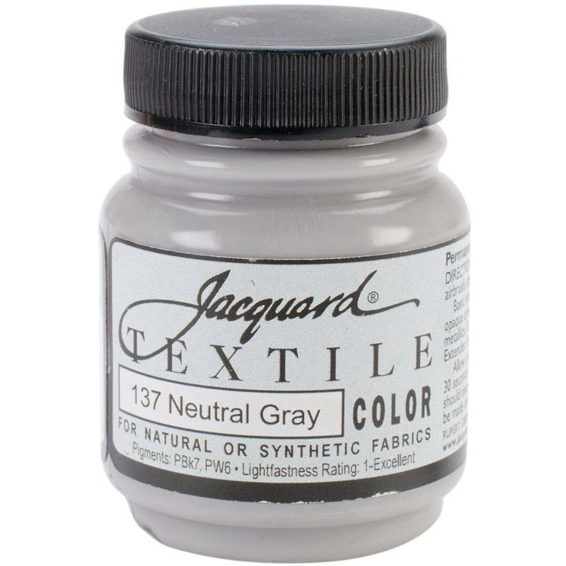 Jacquard Textile Paint 2.25 Oz Neutral Gray