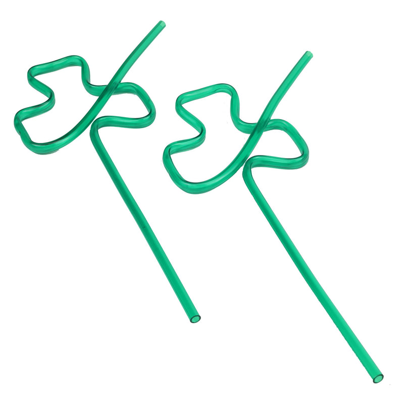 Chef Craft Shamrock Crazy Straw, 2 Pack