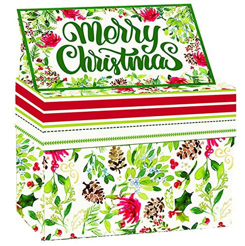 LANG Christmas Greens (2011101) Recipe Card Box, Medium, MULTI