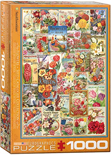 EuroGraphics Flowers Smithsonian Seed Catalogues (1000 Piece) Puzzle