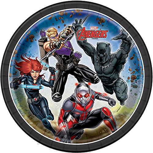 Unique Industries Avengers Round Dessert Party Paper Plates, 7", 8 Ct.