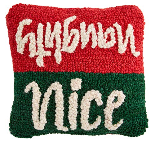 Mud Pie Mini Christmas Hooked Pillow (Nice)