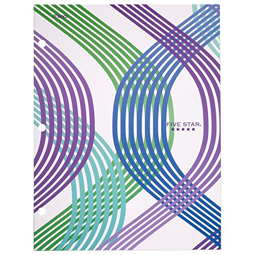 ACCO (School) Five Star 4-Pocket Folder, 9-3/8" x 12" x 1/8", Design Selected for You, 1 Count (33222)