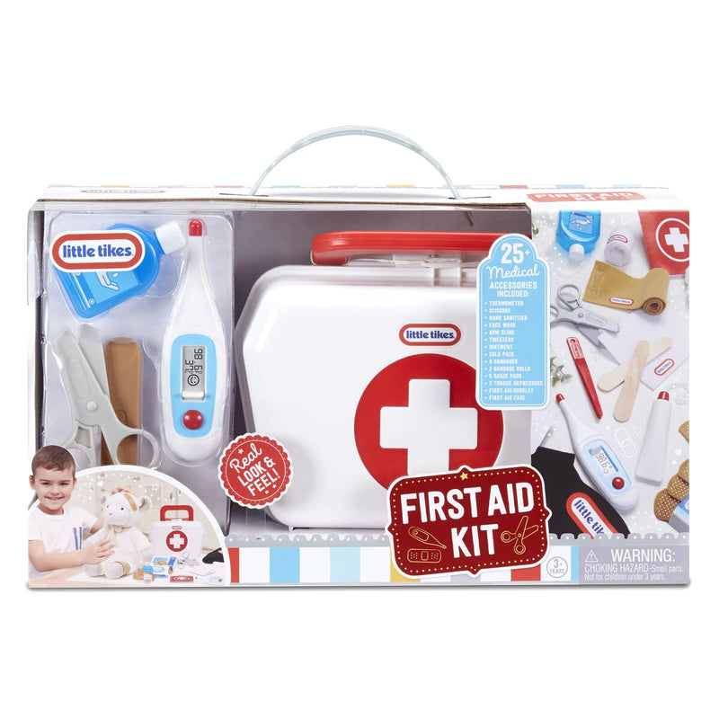 Little Tikes First Aid Kit Realistic Doctor Pretend Play Toy for Kids, Includes 25 Accessories, Ages 3+