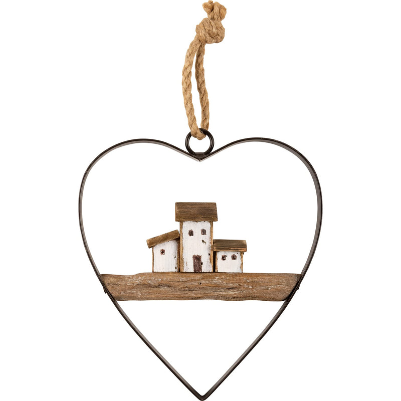 Primitives by Kathy Beach Heart Decorative Ornament
