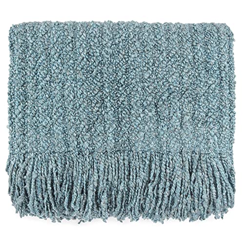 Bedford Cottage Berkshire Throw, 45x70, Mist, Acrylic/Polyester Blend, USA