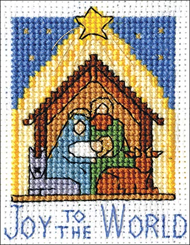Design Works Crafts Counted Cross Stitch Kit 2"X3"-Nativity (14 Count)