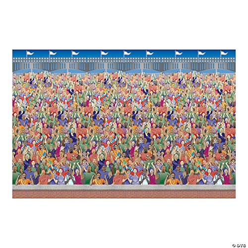Fun Express Multicolor Plastic Crowd Backdrop (9&