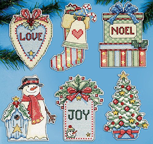 Design Works Crafts Country Christmas Counted Cross Stitch Ornament Kit, Multi
