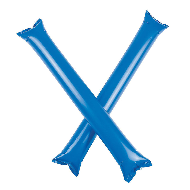 Fun Express - Blue Boom Sticks (1dz Sets) - Toys - Inflates - Misc Inflates - 24 Pieces
