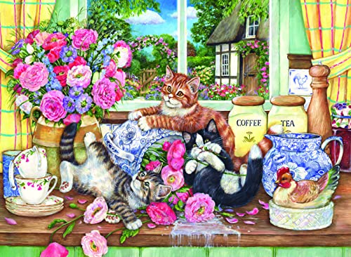 Anatolian Puzzle 500 Piece Puzzle - Kittens in The Kitchen Puzzle, Multicolor (PER3574)