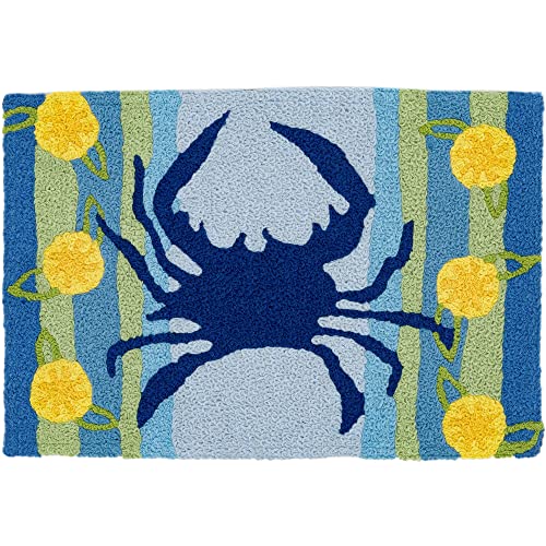 Home Comfort Jellybean Lemons & Blue Crab Accent Area Rug