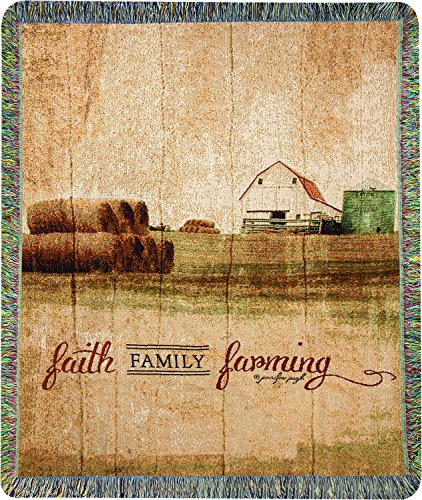 Manual MW Faith Family Farming Jp50X60 Tapestry Throw 50X60