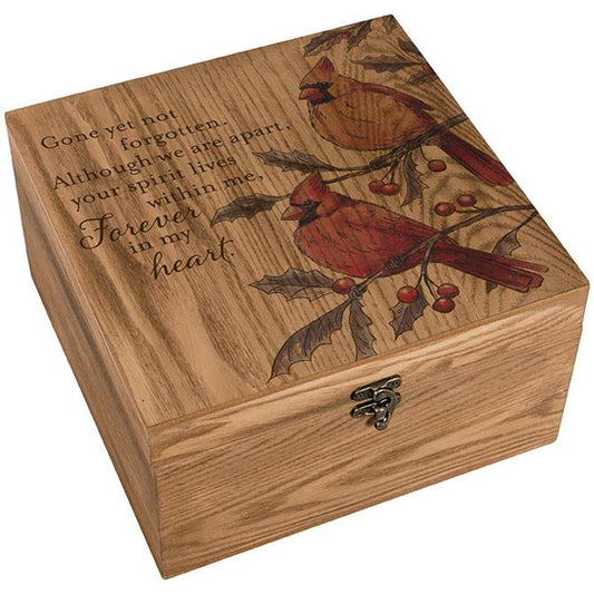 Carson Home Accents Forever In My Heart Keepsake Memory Box, 9.5-inch Square