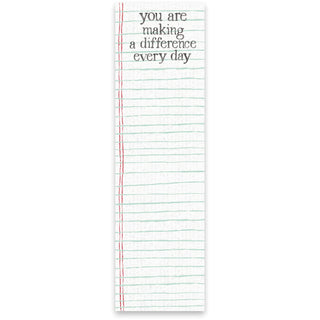 You Are Making A Difference Every Day Magnetic Paper List Notepad (60 Pages)