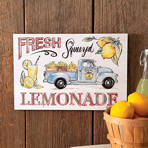 CTW Colonial Tin Works 440208 Fresh Squeezed Lemonade Wall Sign, 15.75-inch Width