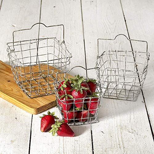 CTW Home Collection Wire Gathering Baskets Set of 3