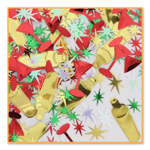 Beistle, Multicolored Holiday Cheer Confetti