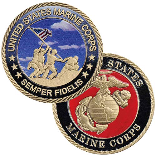 Eagle Crest United States Marine Corps Semper Fidelis Challenge Coin