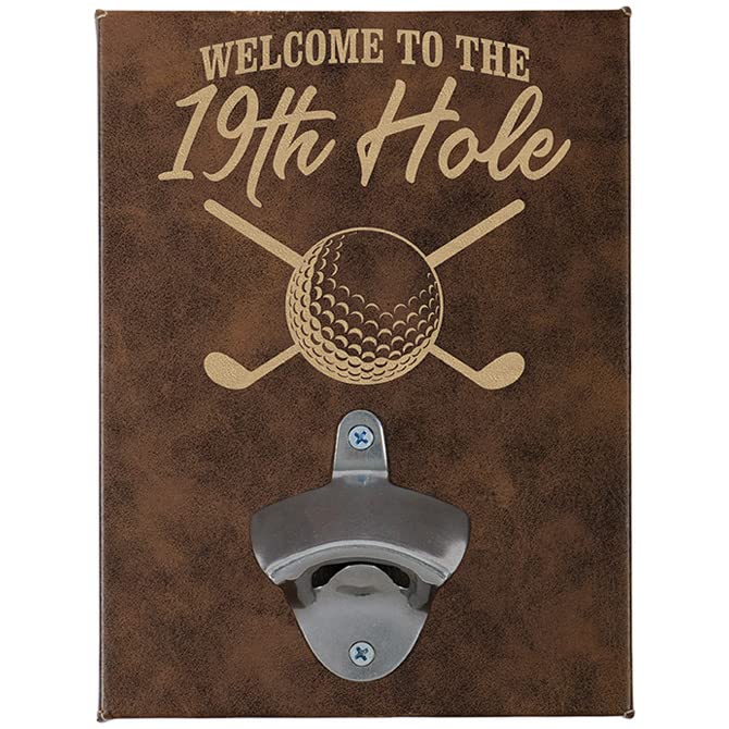 Carson Home Accents 19th Hole Wall Bottle Opener, 8-inch Height