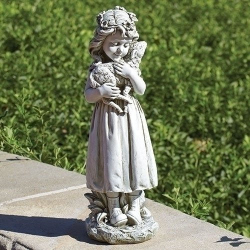 Roman - 16 H GARDEN ANGEL WITH LAMB-